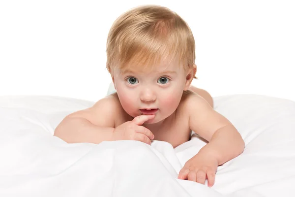 Curious baby boy — Stock Photo, Image