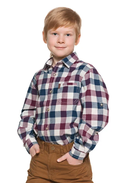 Portrait of a red-haired boy — Stock Photo, Image