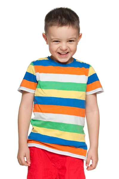 Portrait of a laughing little boy — Stock Photo, Image