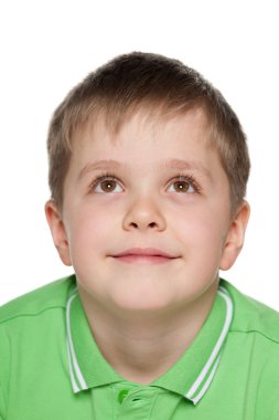 dalgın bir çocuğun portre portre