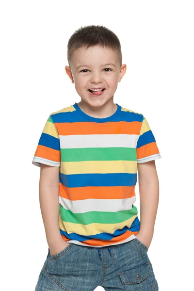 Happy preschool boy — Stock Photo, Image