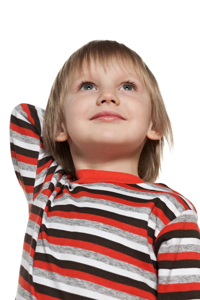 Retrato de un niño pensativo — Foto de Stock