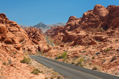 yangın vadi de yol doğal görünümü