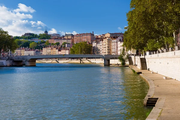 Lyon ve saone Nehri — Stok fotoğraf