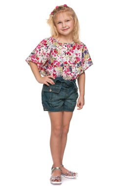 Küçük bir kızın portresi.