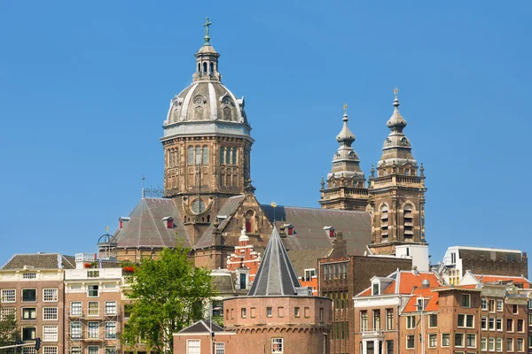 St. nicholas Amsterdam'da Bazilikası — Stok fotoğraf