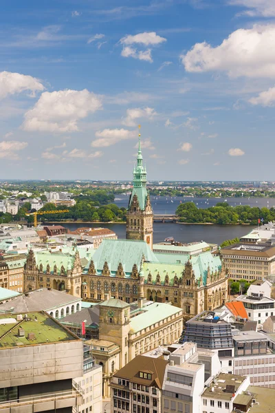 Hamburg in de zomer — Stockfoto