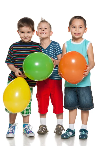 Little boys with balloons Royalty Free Stock Photos