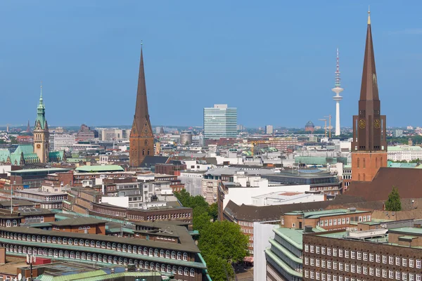 Hamburg in the early evening — Stock Photo, Image