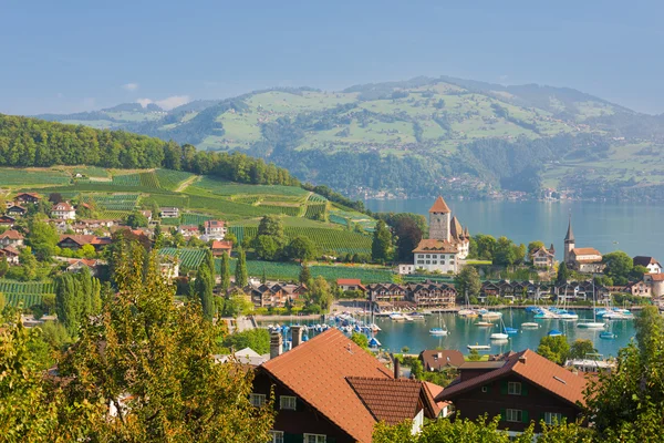 Spiez in a september day — Stock Photo, Image