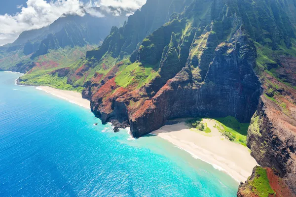 Kauai Adası'na pali sahil Stok Fotoğraf
