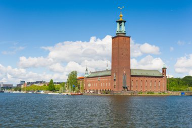 Yaz aylarında Stockholm city hall