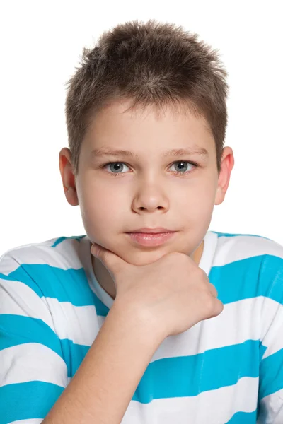 Clever young boy — Stock Photo, Image