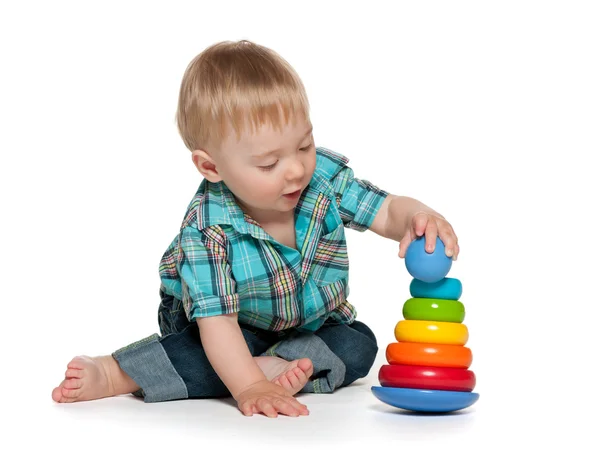 Aprendizagem precoce de um bebê inteligente — Fotografia de Stock