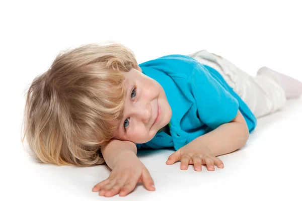 Rest of a cute preschool boy — Stock Photo, Image