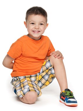 neşeli okulöncesi çocuk