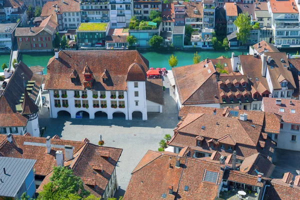 Praça da Câmara Municipal em Thun — Fotografia de Stock