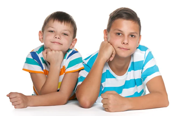 Portrait of two brothers — Stock Photo, Image