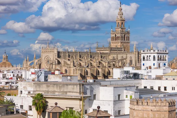 De kathedraal van de Heilige Maria van de Zien in Sevilla — Stockfoto