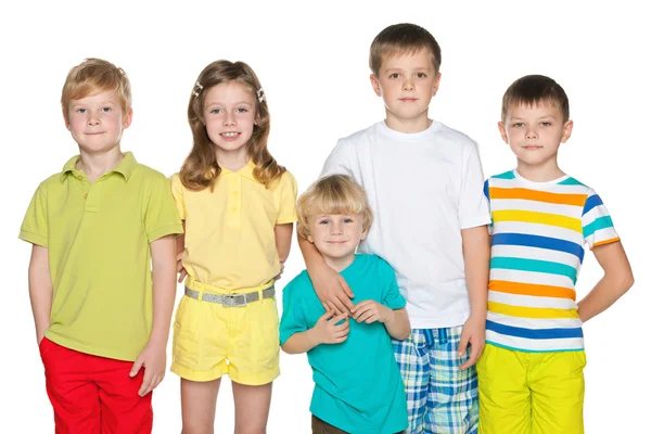 Friendship of five children — Stock Photo, Image