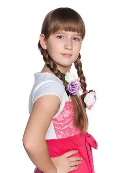 Clever young girl — Stock Photo, Image