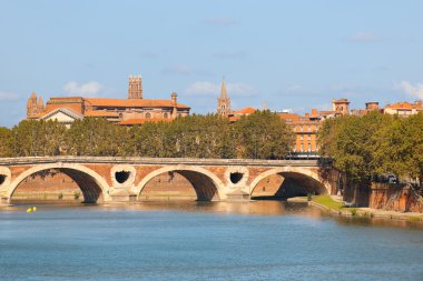Cityscape of Toulouse clipart