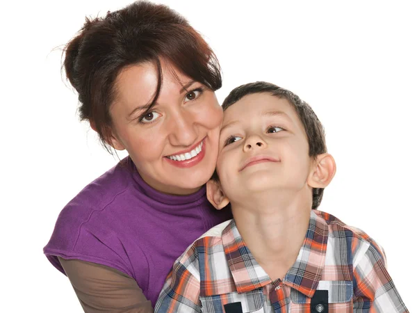 Mutlu anne ile oğlu — Stok fotoğraf