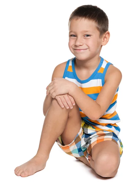 Smiling cute little boy — Stock Photo, Image