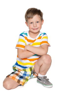 gülümseyen genç çocuk