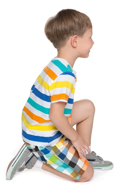 Retrato de perfil de un niño — Foto de Stock