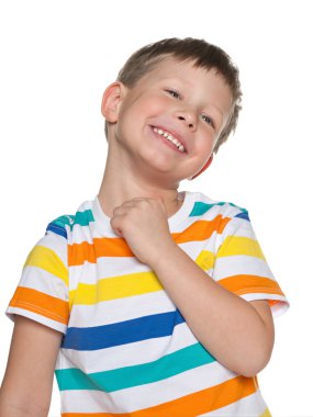 mutlu sevimli çocuk