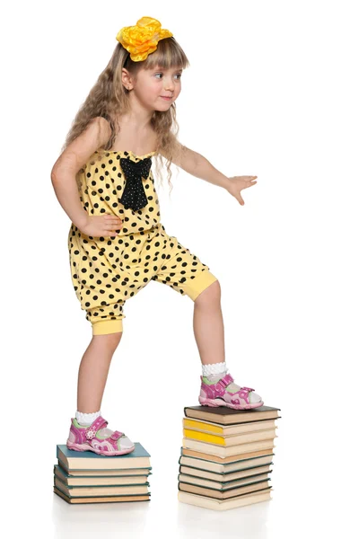 Climbing up the stairs of education — Stock Photo, Image