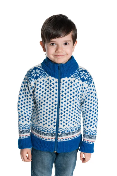 Giovane ragazzo in maglione — Foto Stock