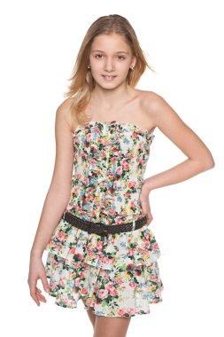 Beyaz karşı preteen kız moda