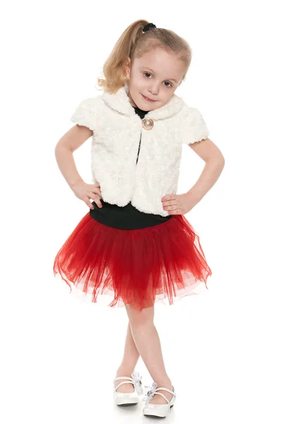 ファッションの小さな女の子 — ストック写真