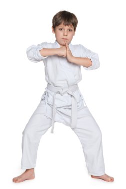 kimono içinde küçük çocuk