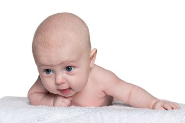 kız bebek beyaz karşı