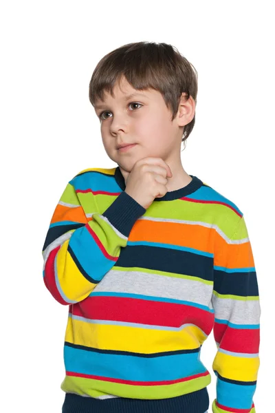 Pensive fashion young boy — Stock Photo, Image