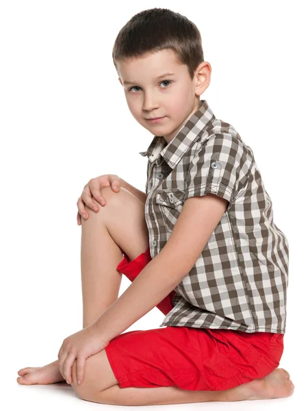 Pensive young boy — Stock Photo, Image