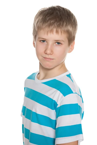 Porträt eines vorpubertären Jungen — Stockfoto