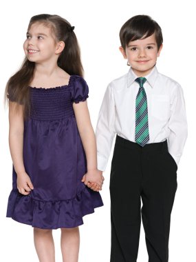 Mutlu küçük çocuklar.