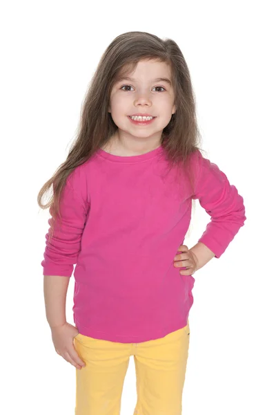 Smiling pretty little girl — Stock Photo, Image