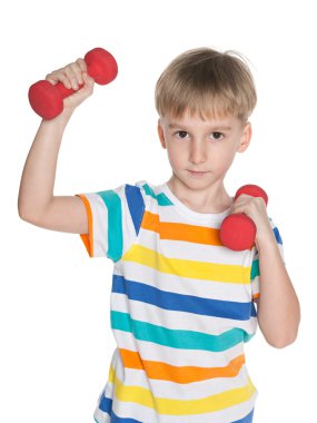 dambıl ile küçük çocuk