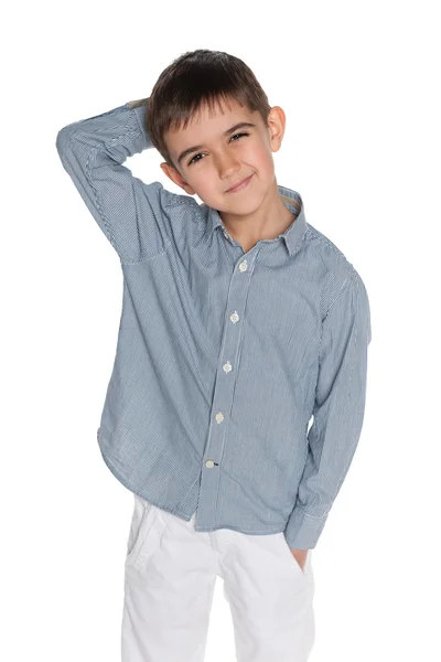Pensive young boy — Stock Photo, Image