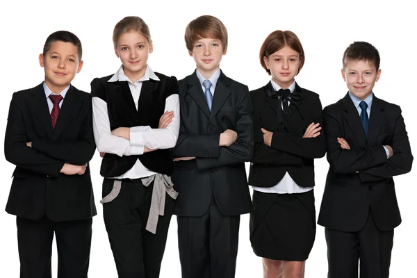 Grupp leende studenter — Stockfoto