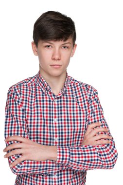 Pensive teen boy clipart