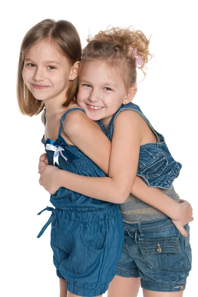 Two fashion little girls — Stock Photo, Image