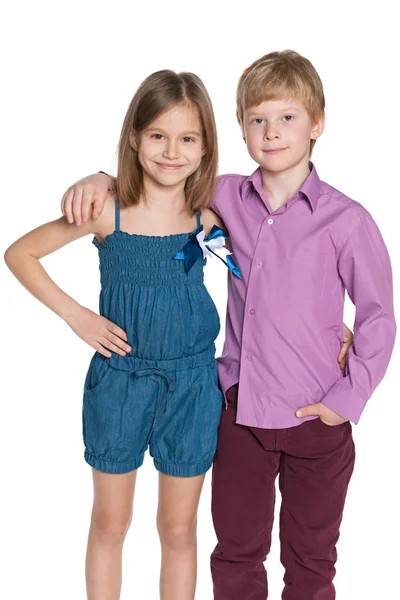 Two happy children — Stock Photo, Image