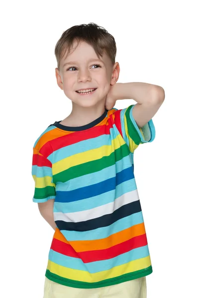 Porträtt av en lycklig liten pojke — Stockfoto