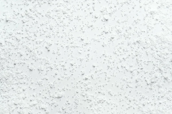 Coarse Kitchen Salt Crystals Scattered White Background — Stock Photo, Image